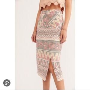 Free People Multicolor Patterned Skirt